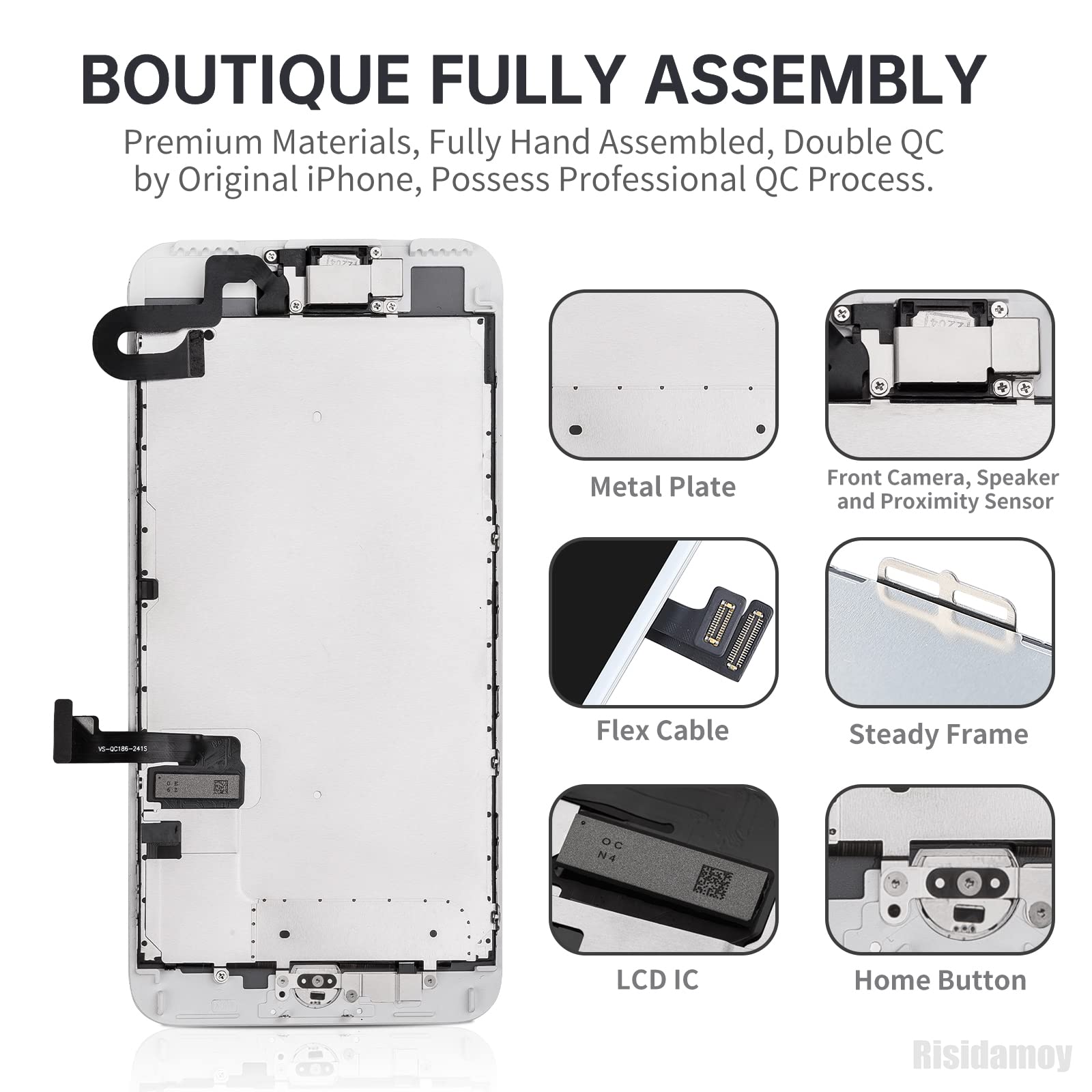 for iPhone 7 Plus Screen Replacement with Home Button 5.5” White